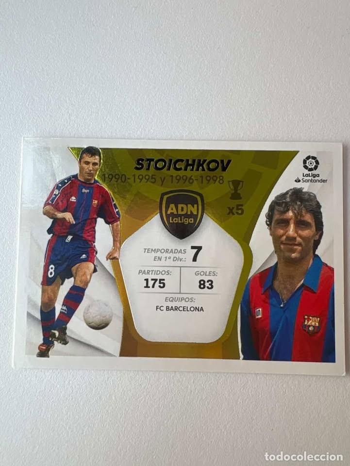 Cromos de f&uacute;tbol: Cromo Stoichkov Bar&ccedil;a ADN LaLiga 28 Liga Este 2021-22