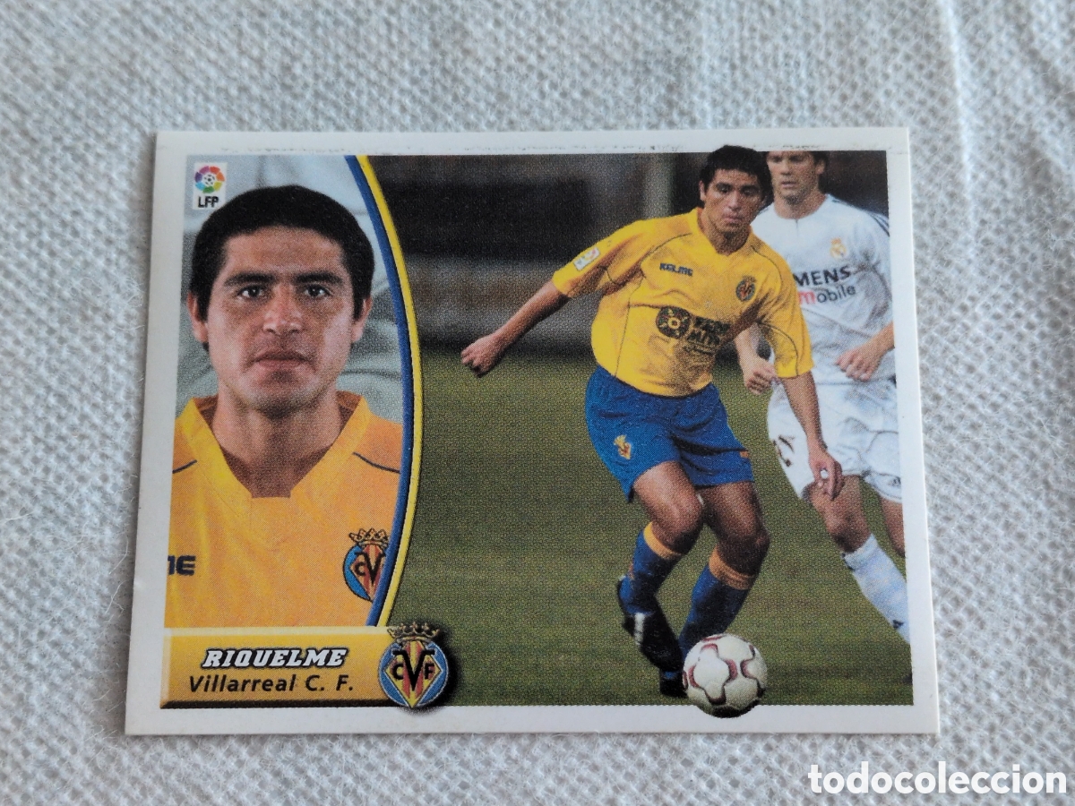 Figurine di Calcio: EDICIONES ESTE LIGA 03 04 2003 2004 CROMO FICHAJE N&ordm; 38 RIQUELME VILLARREAL. NUNCA PEGADO SIN PEGAR