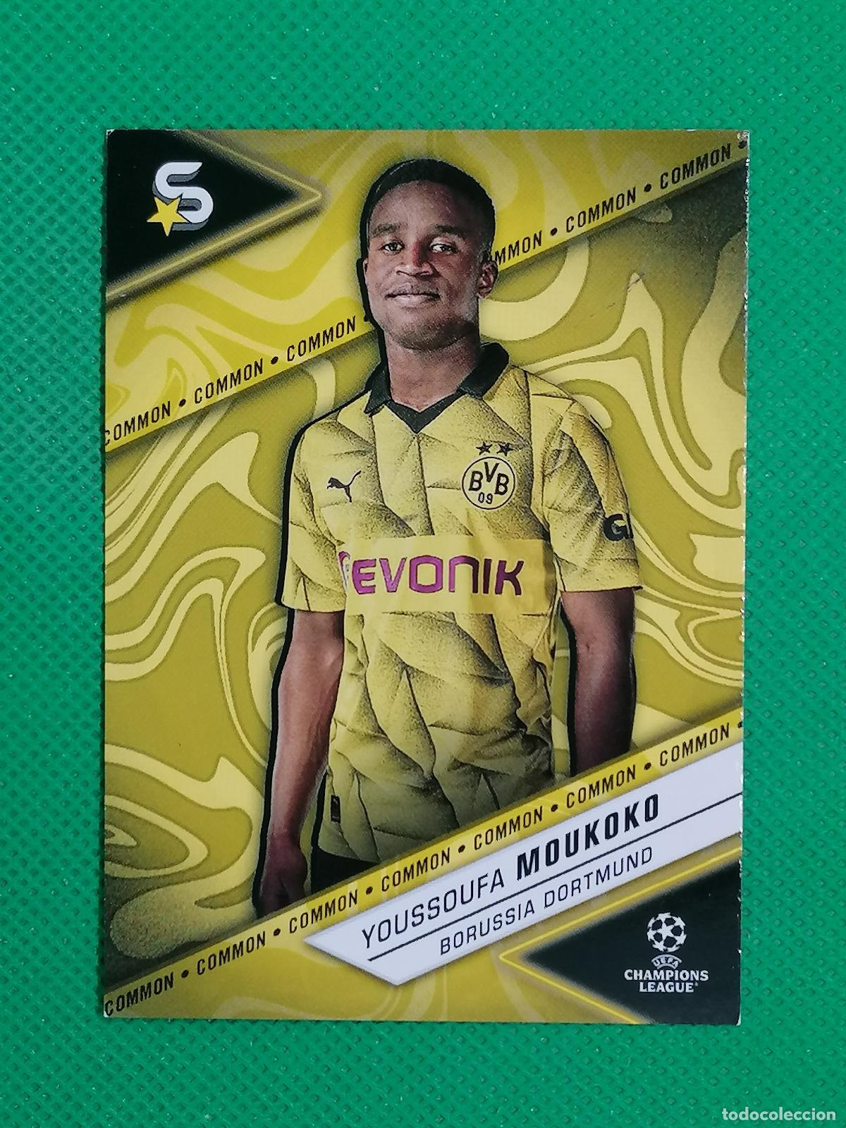 Cromos de f&uacute;tbol: 24 YOUSSOUFA MOUKOKO BORUSSIA COMMON ⚽ TOPPS SUPERSTARS 2023 2024 23 24 ⚽