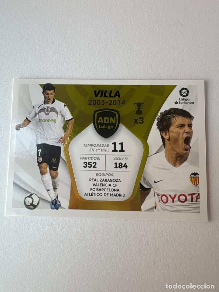 Cromos de f&uacute;tbol: Cromo Villa Valencia ADN LaLiga 30 Liga Este 2021-22