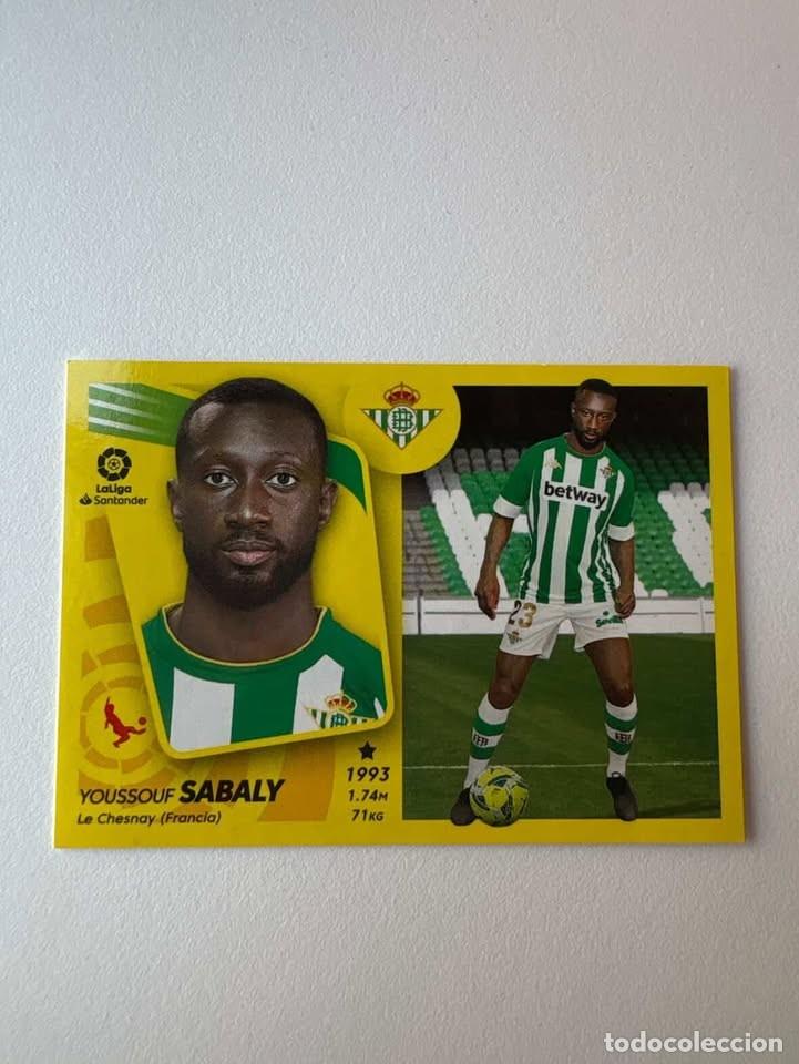 Fu&szlig;ball-Sticker: Cromo Youssouf Sabaly Betis Nuevo Fichaje 2 Liga Este 2021-22