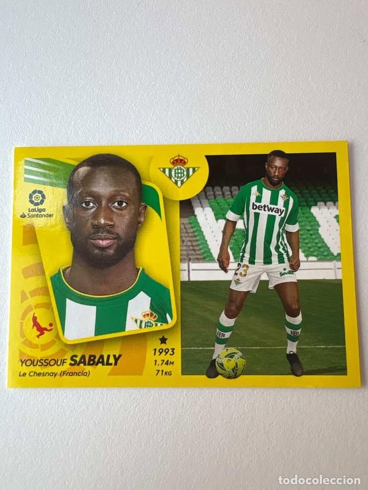 Fu&szlig;ball-Sticker: Cromo Youssouf Sabaly Betis Nuevo Fichaje 2 Liga Este 2021-22