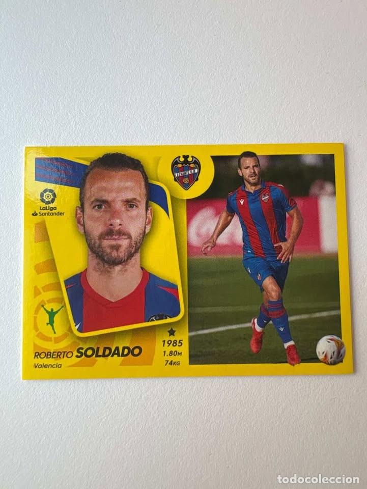 Cromos de f&uacute;tbol: Cromo Roberto Soldado Levante Nuevo Fichaje 9 Liga Este 2021-22
