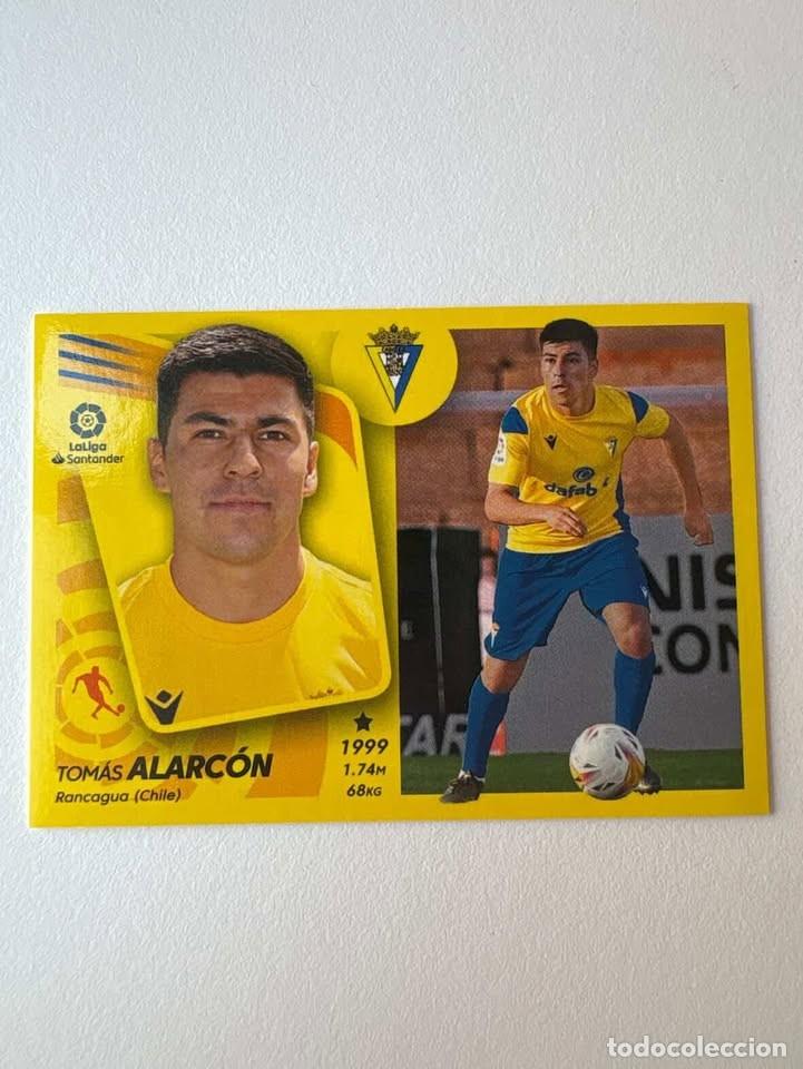 Cromos de f&uacute;tbol: Cromo Tom&aacute;s Alarc&oacute;n C&aacute;diz Nuevo Fichaje 10 Liga Este 2021-22