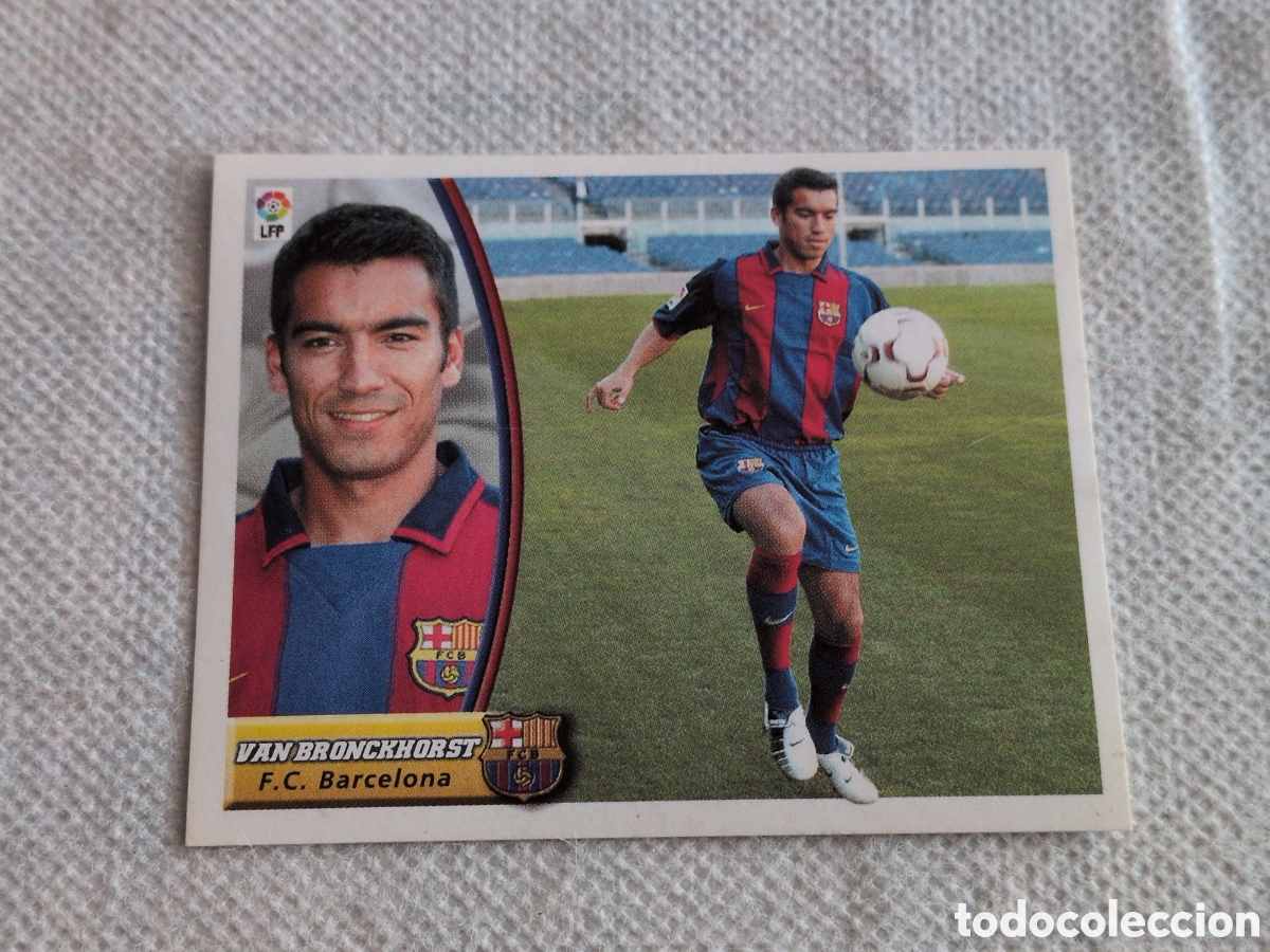 Fu&szlig;ball-Sticker: ESTE 2003-2004 FICHAJE 37 VAN BRONCKHORST FC BARCELONA CROMO NUNCA PEGADO 03-04