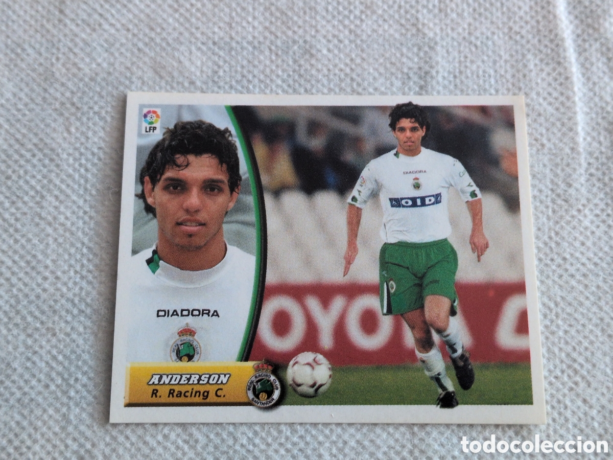 Fu&szlig;ball-Sticker: ANDERSON RACING SANTANDER FICHAJE 16 BIS LIGA ESTE 2003/04 03 04 NUNCA PEGADO SIN PEGAR