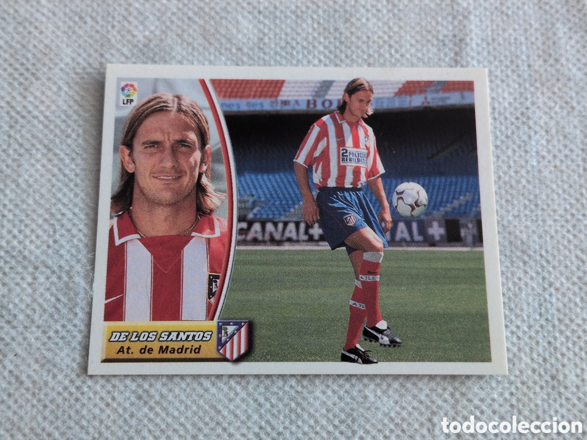 Figurine di Calcio: DE LOS SANTOS ATLETICO MADRID COLOCA LIGA ESTE 2003/04 03 04 NUNCA PEGADO SIN PEGAR