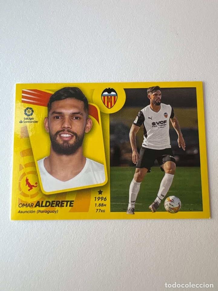 Cromos de f&uacute;tbol: Cromo Omar Alderete Valencia Nuevo Fichaje 16 Liga Este 2021-22