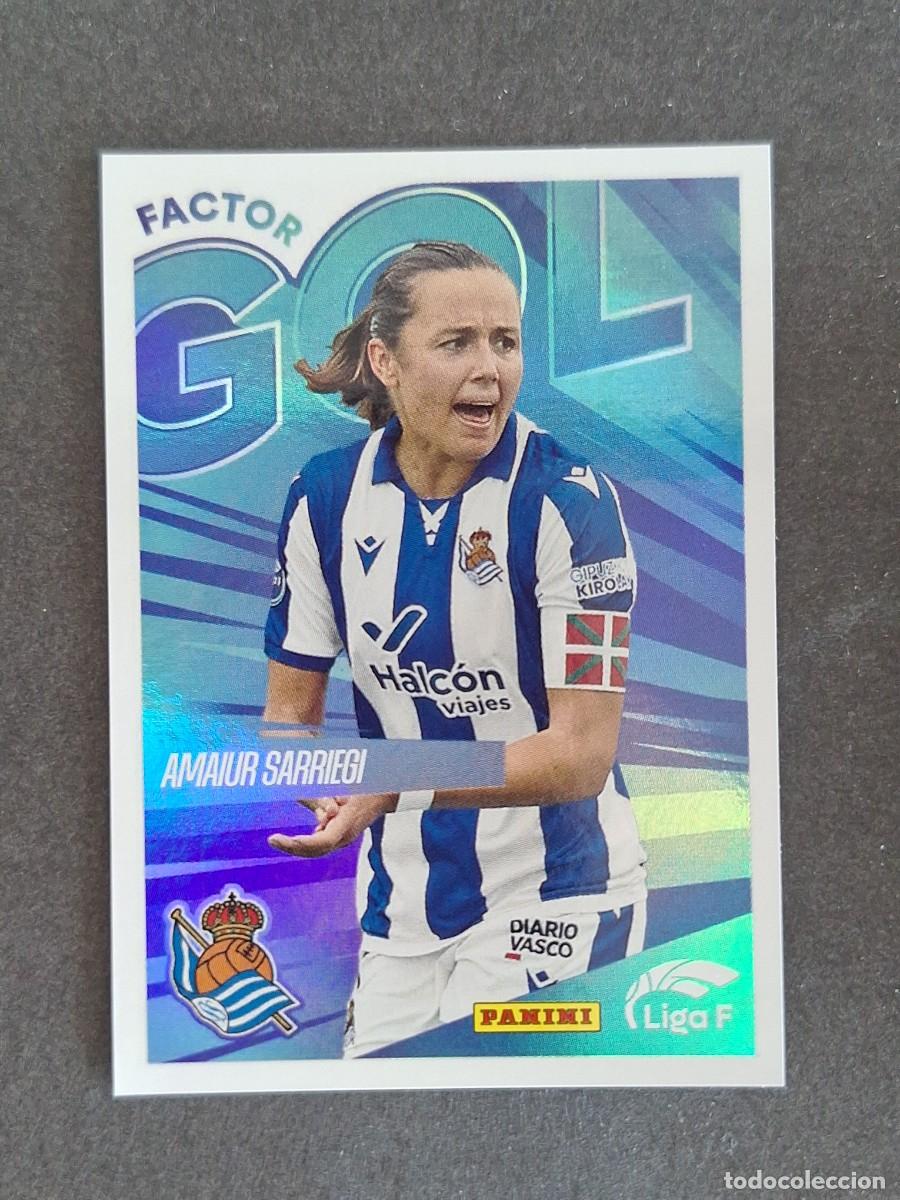 Cromos de f&uacute;tbol: L1 AMAIUR SARRIEGI REAL SOCIEDAD FACTOR GOL 355 PANINI LIGA F 2024 2025 24 25 SIN PEGAR