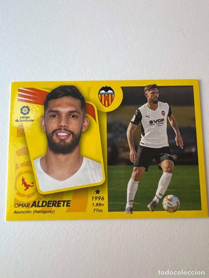 Cromos de f&uacute;tbol: Cromo Omar Alderete Valencia Nuevo Fichaje 16 Liga Este 2021-22