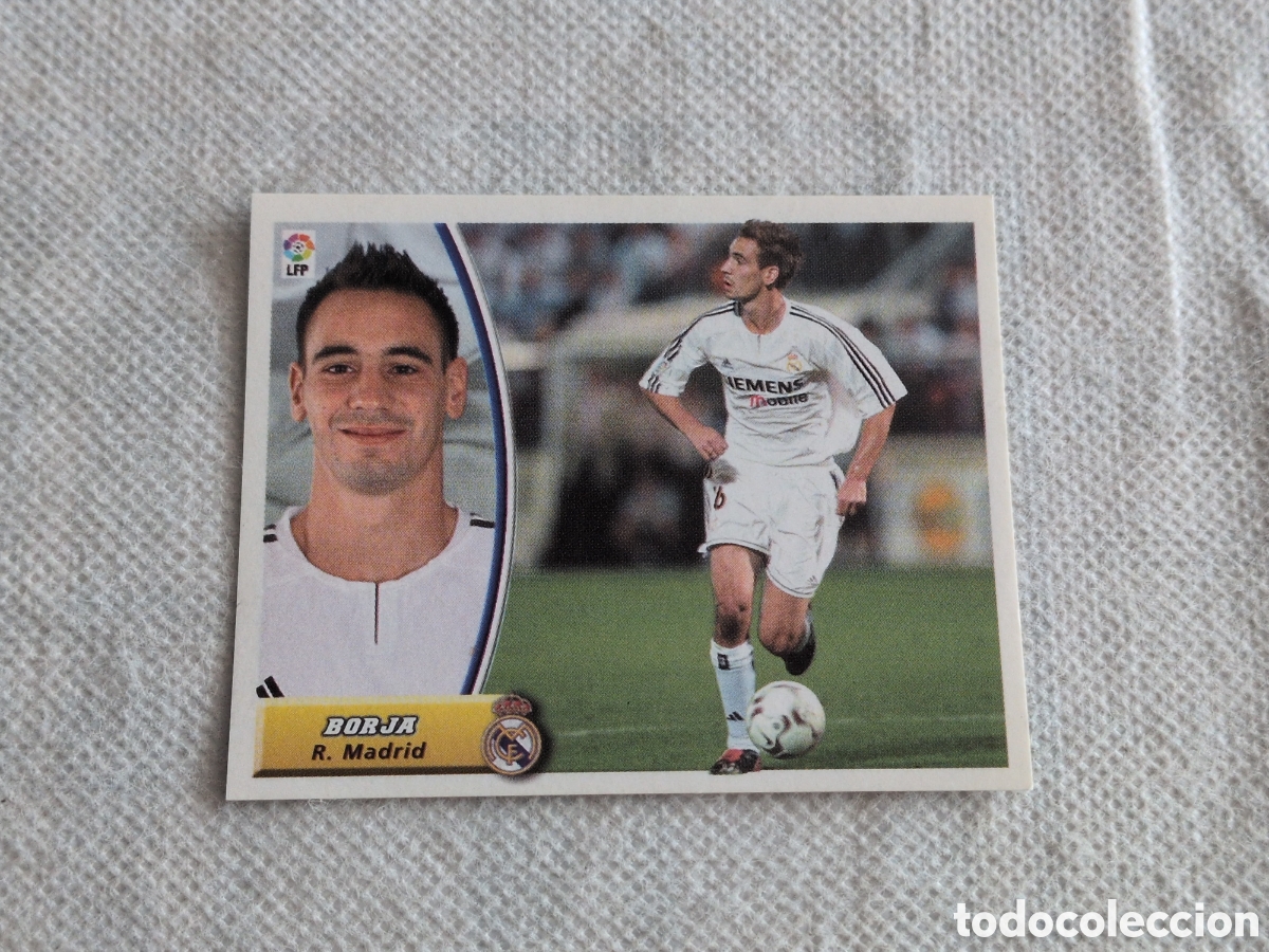 Fu&szlig;ball-Sticker: BORJA COLOCA REAL MADRID LIGA ESTE 2003/04 03 04 NUNCA PEGADO SIN PEGAR