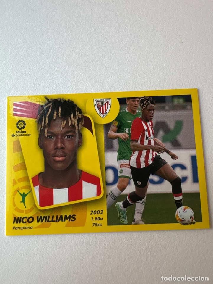 Cartes &agrave; collectionner de Football: Cromo Nico Williams Athletic Club de Bilbao Nuevo Fichaje 26 Liga Este 2021-22