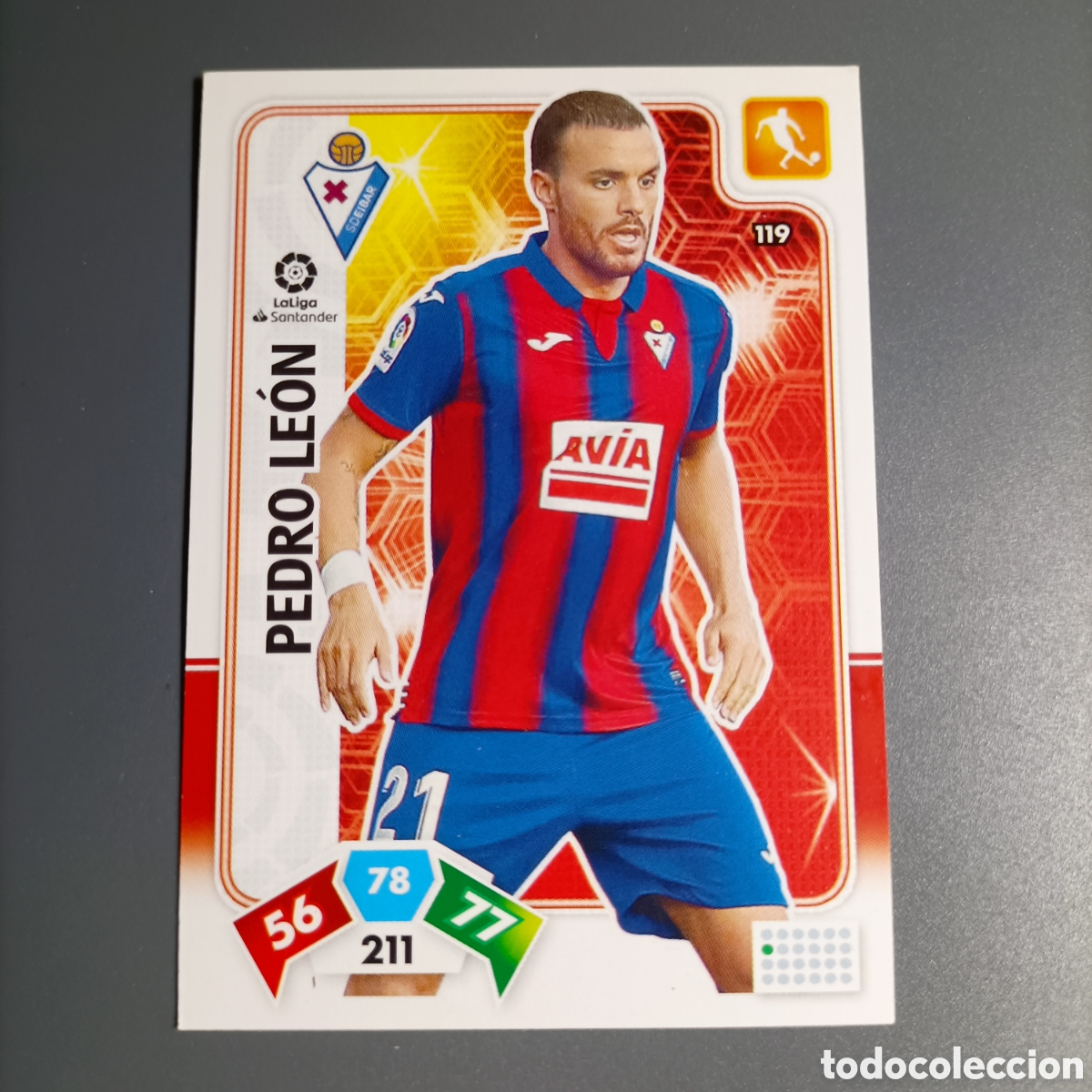 Cromos de f&uacute;tbol: ADRENALYN. LIGA 2019-2020 (EIBAR) №119 PEDRO LE&Oacute;N