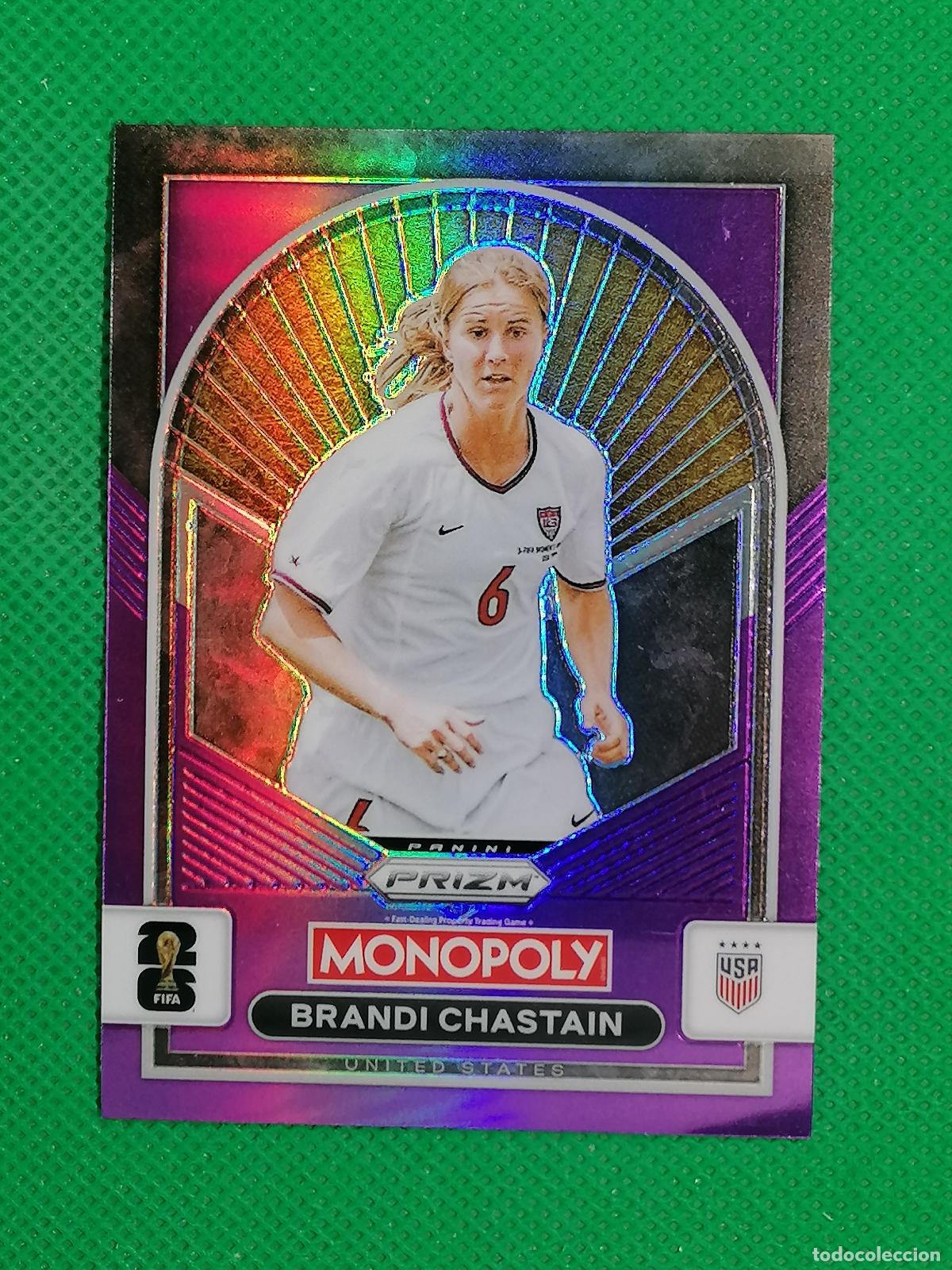 Cromos de f&uacute;tbol: 89 BRANDI CHASTAIN USA BASE WOMEN NUMERADA /99 ⚽ PANINI PRIZM MONOPOLY FIFA WORLD CUP 26 2026 ⚽
