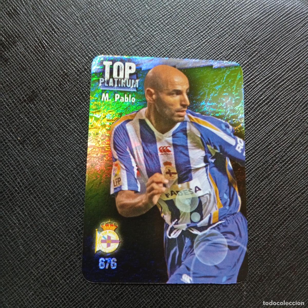 Cromos de f&uacute;tbol: 676 MANUEL PABLO DEPORTIVO MUNDICROMO QUIZ GAME 2008 2009 FUTBOL 08 09 - A212 PG13 JASPEADO