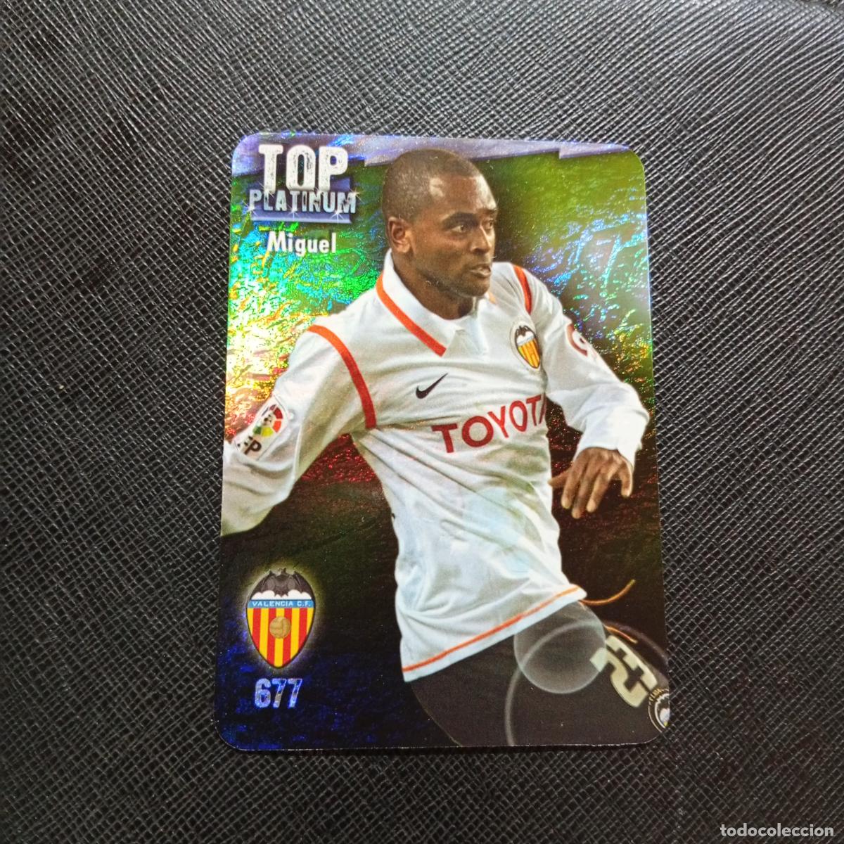 Cromos de f&uacute;tbol: 677 MIGUEL VALENCIA MUNDICROMO QUIZ GAME 2008 2009 FUTBOL 08 09 - A212 PG13 JASPEADO