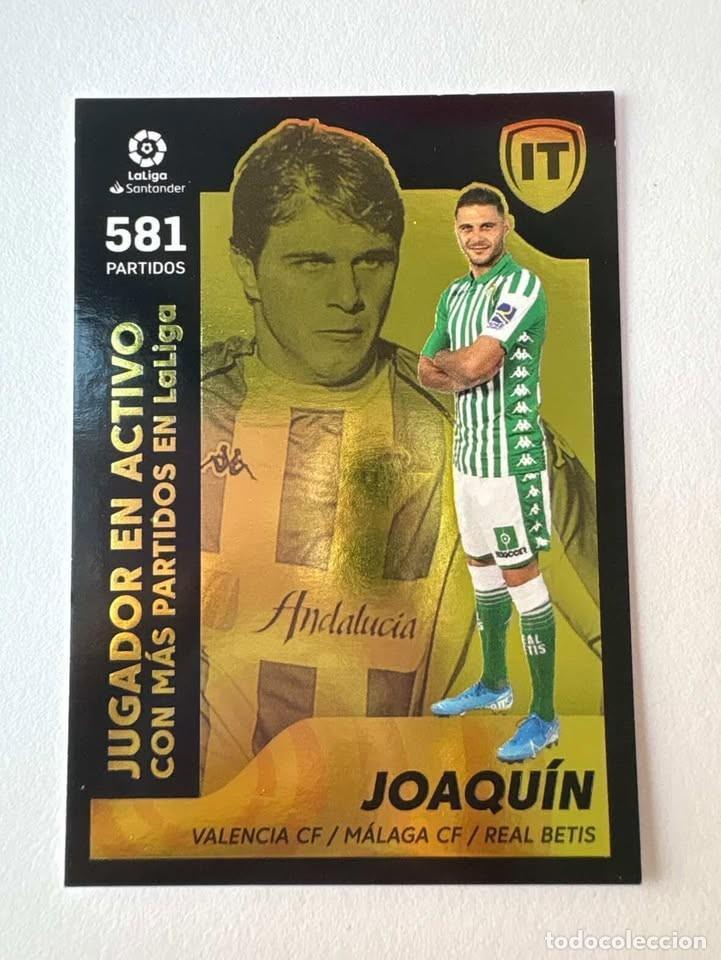 Cromos de f&uacute;tbol: Cromo La isla del tesoro Joaqu&iacute;n Betis M&aacute;s Partidos en LaLiga 8 Liga Este 2021-22