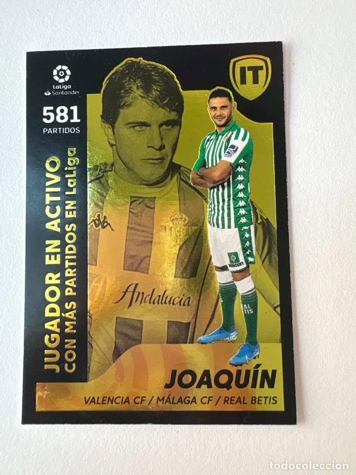 Cromos de f&uacute;tbol: Cromo La isla del tesoro Joaqu&iacute;n Betis M&aacute;s Partidos en LaLiga 8 Liga Este 2021-22