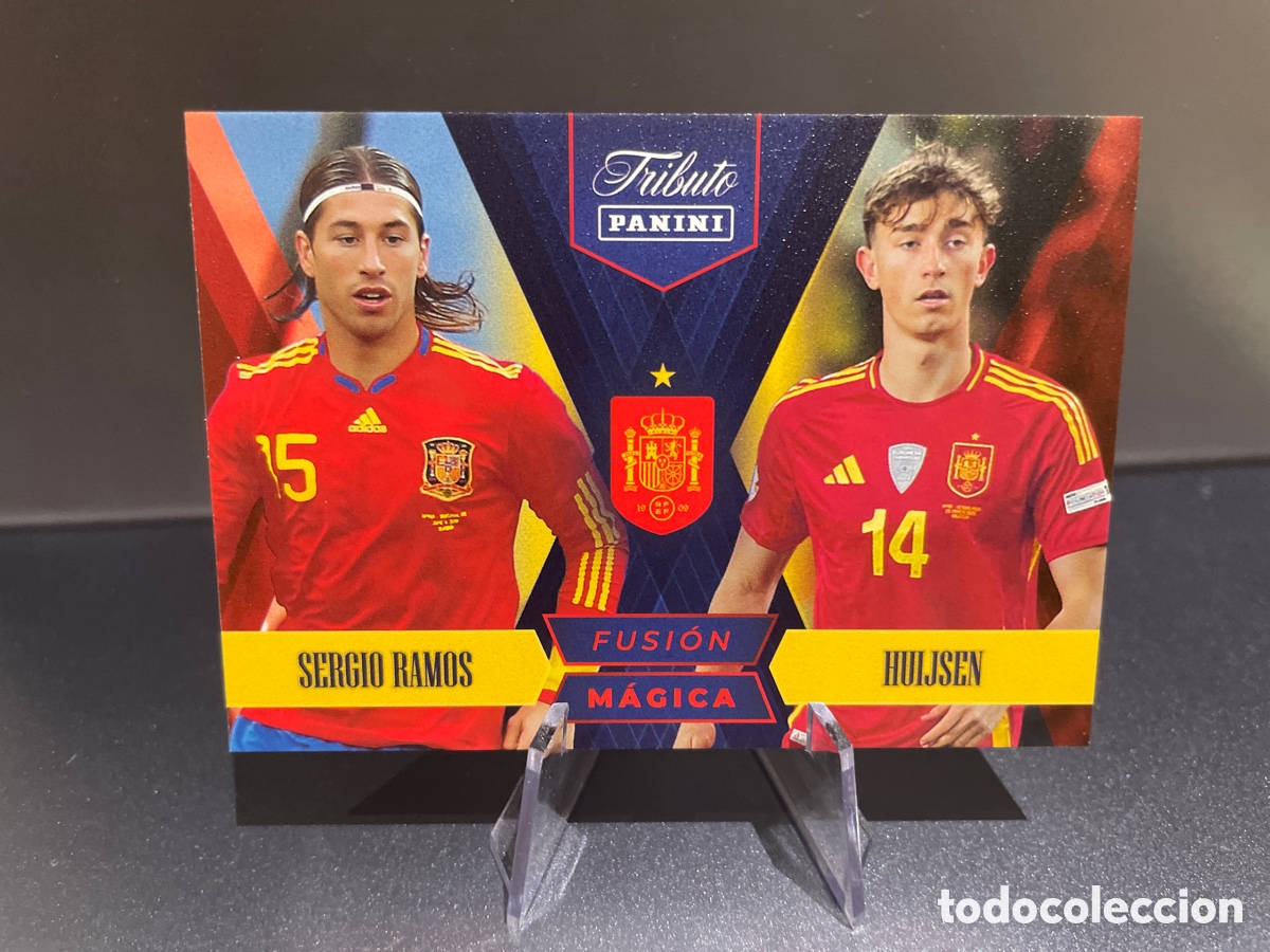 Fu&szlig;ball-Sticker: Sergio Ramos Huijsen 83 Fusion Magica Panini Tribute Seleccion Espa&ntilde;ola 2010-2026 Vamos Campeones