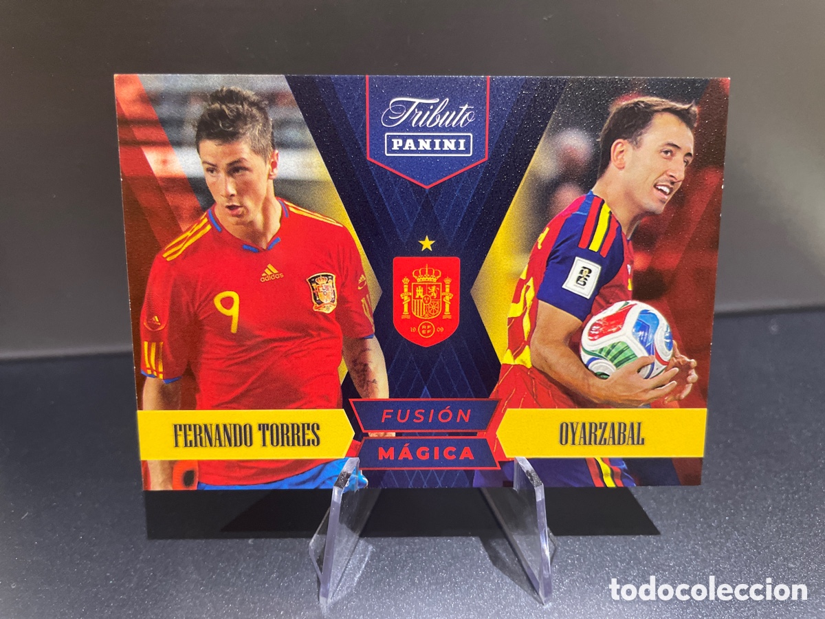 Fu&szlig;ball-Sticker: Torres Oyarzabal 87 Fusion Magica Panini Tribute Seleccion Espa&ntilde;ola 2010-2026 Vamos Campeones
