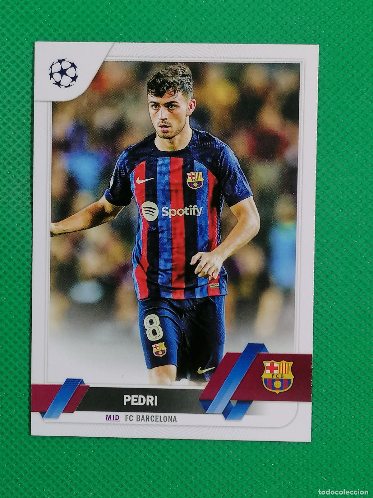 Cromos de f&uacute;tbol: 136 PEDRI BARCELONA ⚽ TOPPS FLAGSHIP UCC CHAMPIONS 2022 2023 22 23 ⚽