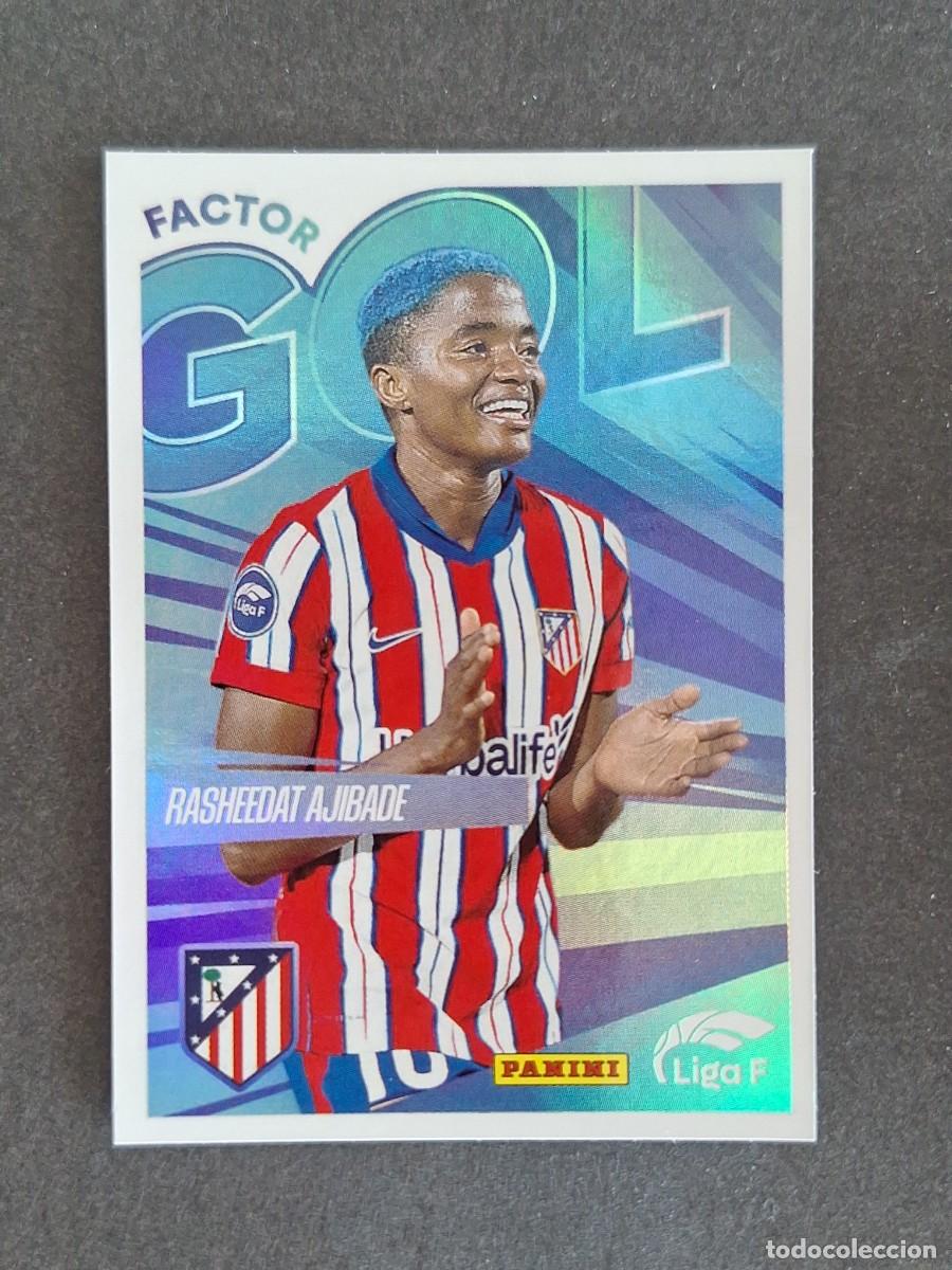 Cromos de f&uacute;tbol: L1 RASHEEDAT AJIBADE ATLETICO DE MADRID FACTOR GOL 368 PANINI LIGA F 2024 2025 24 25 SIN PEGAR