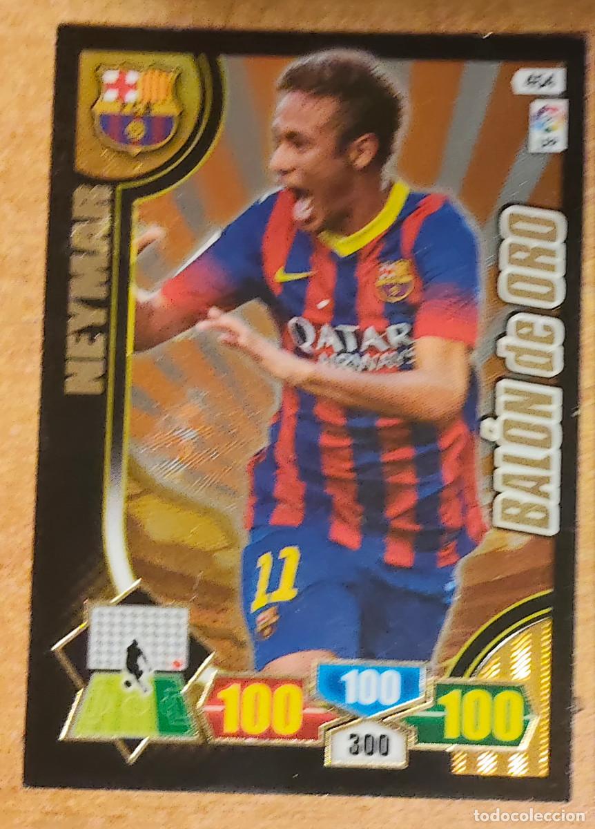 Cromos de f&uacute;tbol: Neymar Barcelona Bal&oacute;n de Oro Adrenalyn 2013/14