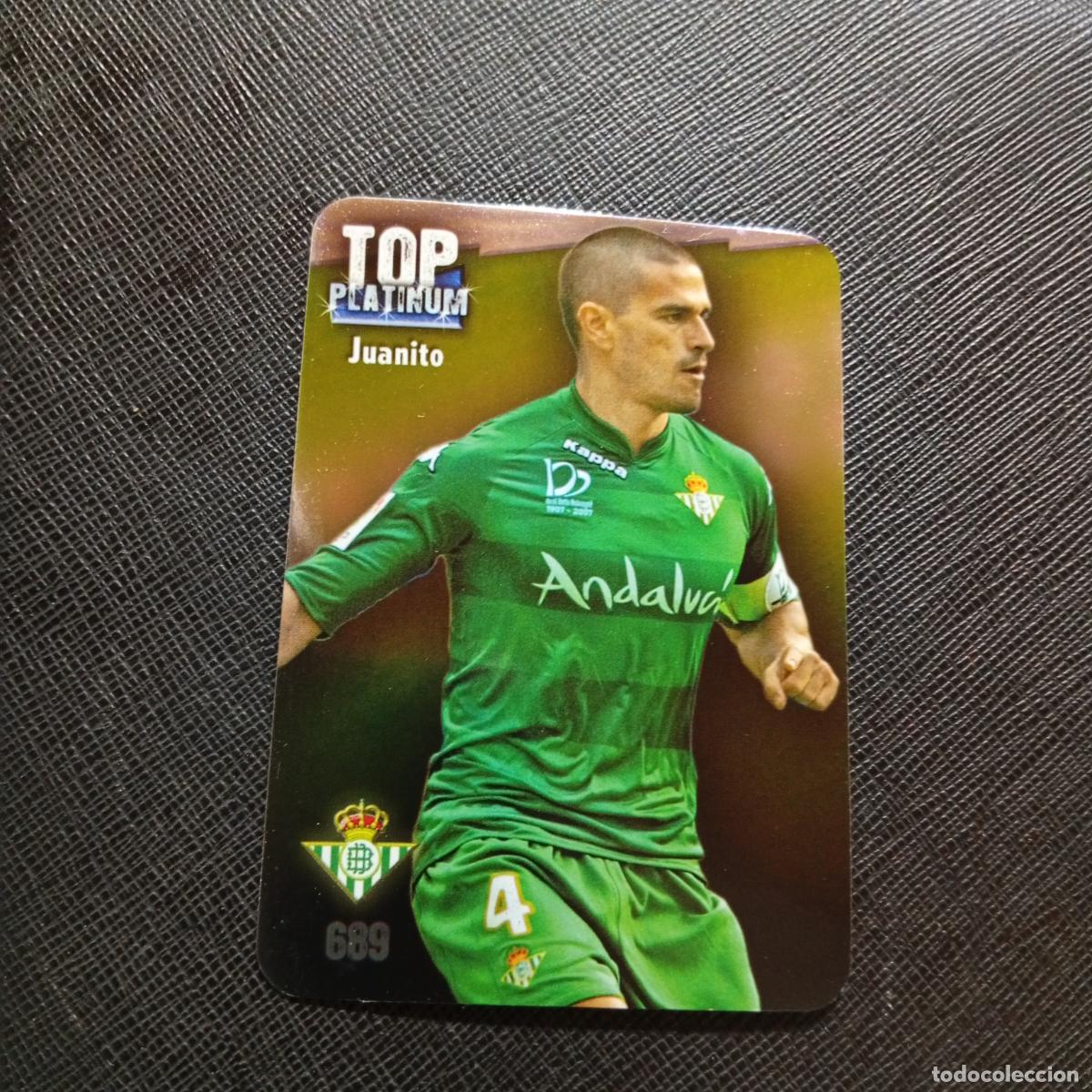 Cromos de f&uacute;tbol: 689 JUANITO REAL BETIS MUNDICROMO QUIZ GAME 2008 2009 FUTBOL 08 09 - A212 PG14 BRILLO LISO
