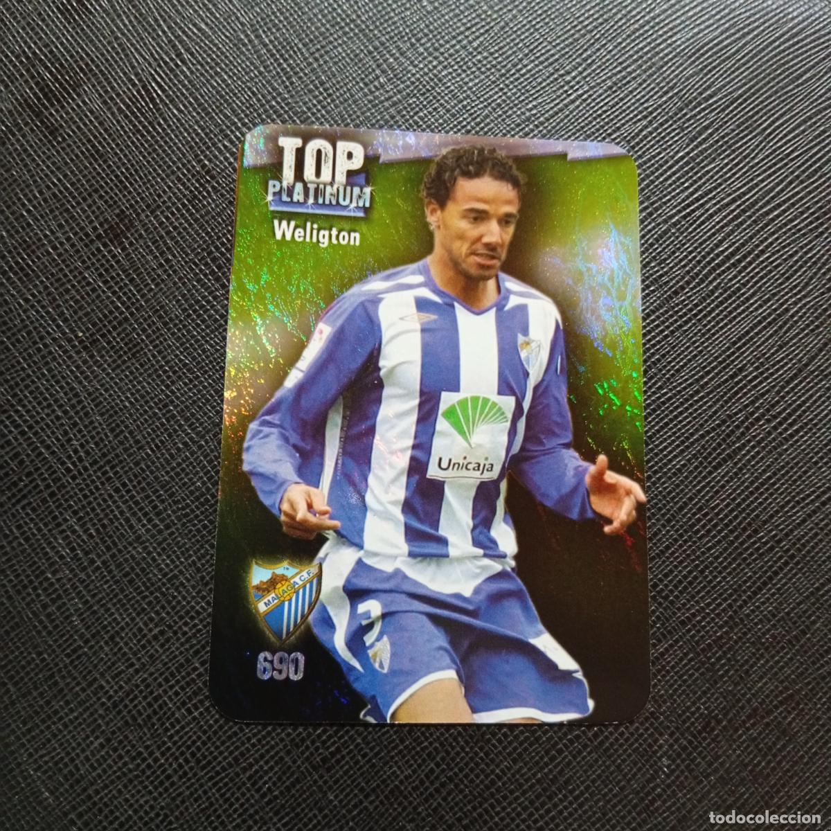 Cromos de f&uacute;tbol: 690 WELIGTON MALAGA MUNDICROMO QUIZ GAME 2008 2009 FUTBOL 08 09 - A212 PG14 JASPEADO