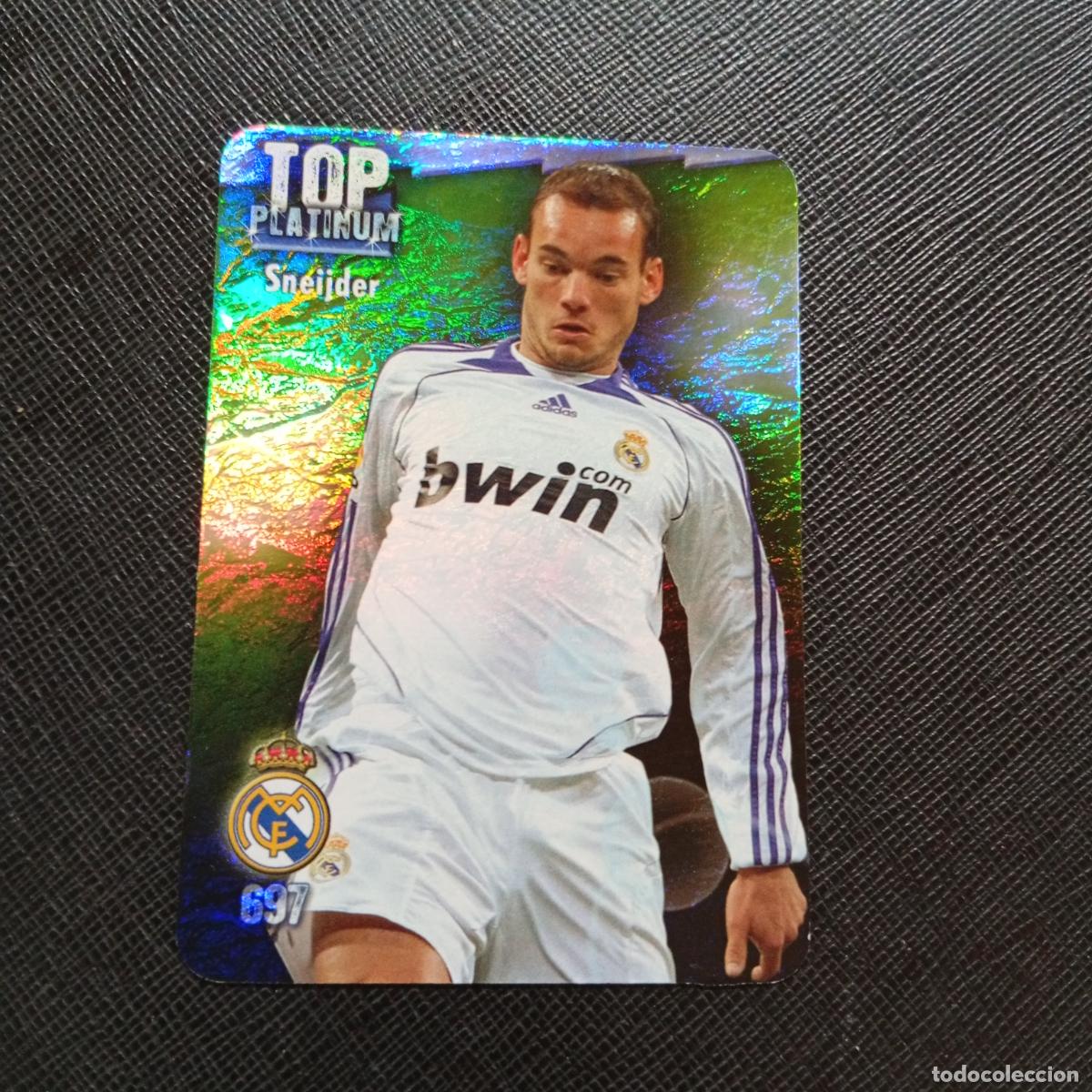 Cromos de f&uacute;tbol: 697 SNEIJDER REAL MADRID MUNDICROMO QUIZ GAME 2008 2009 FUTBOL 08 09 - A212 PG14 JASPEADO