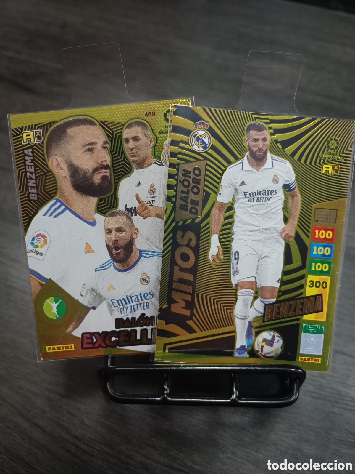Fu&szlig;ball-Sticker: Pack Benzema Bal&oacute;n de oro Mitos y Excellence
