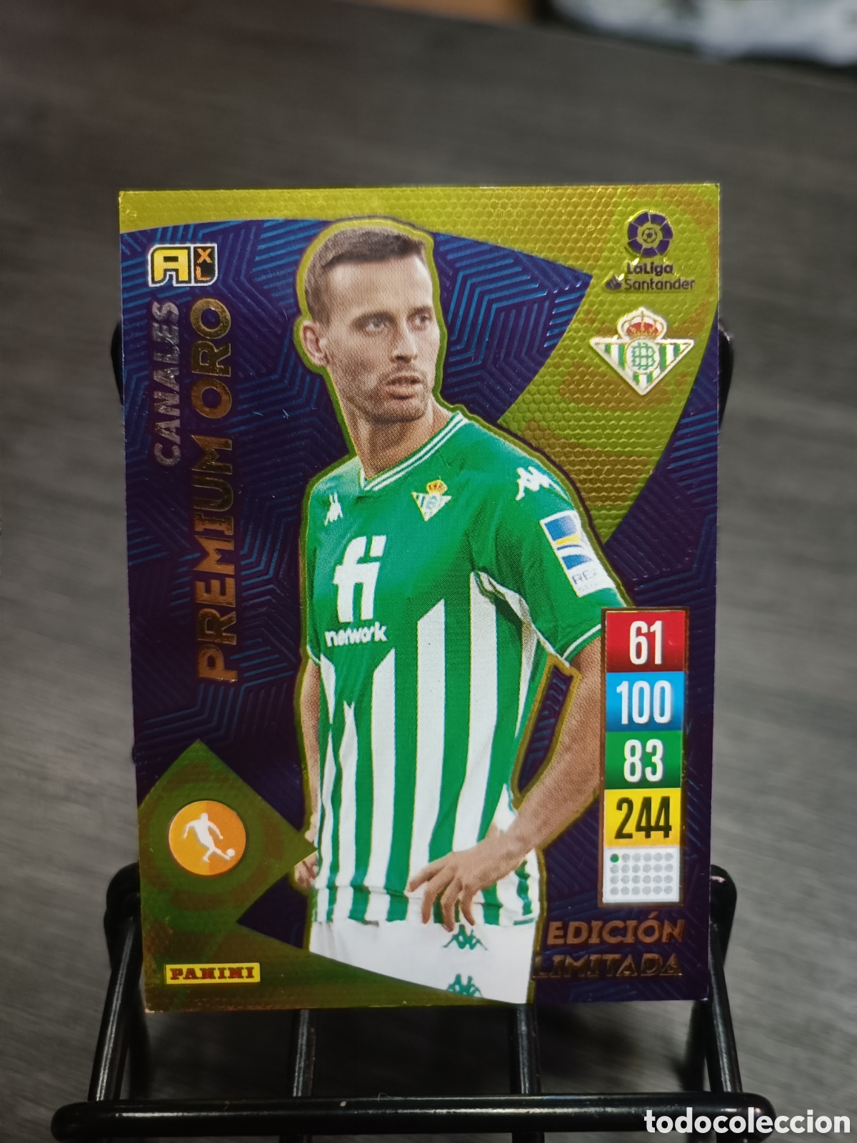 Fu&szlig;ball-Sticker: 2021 2022 Canales Premium Oro