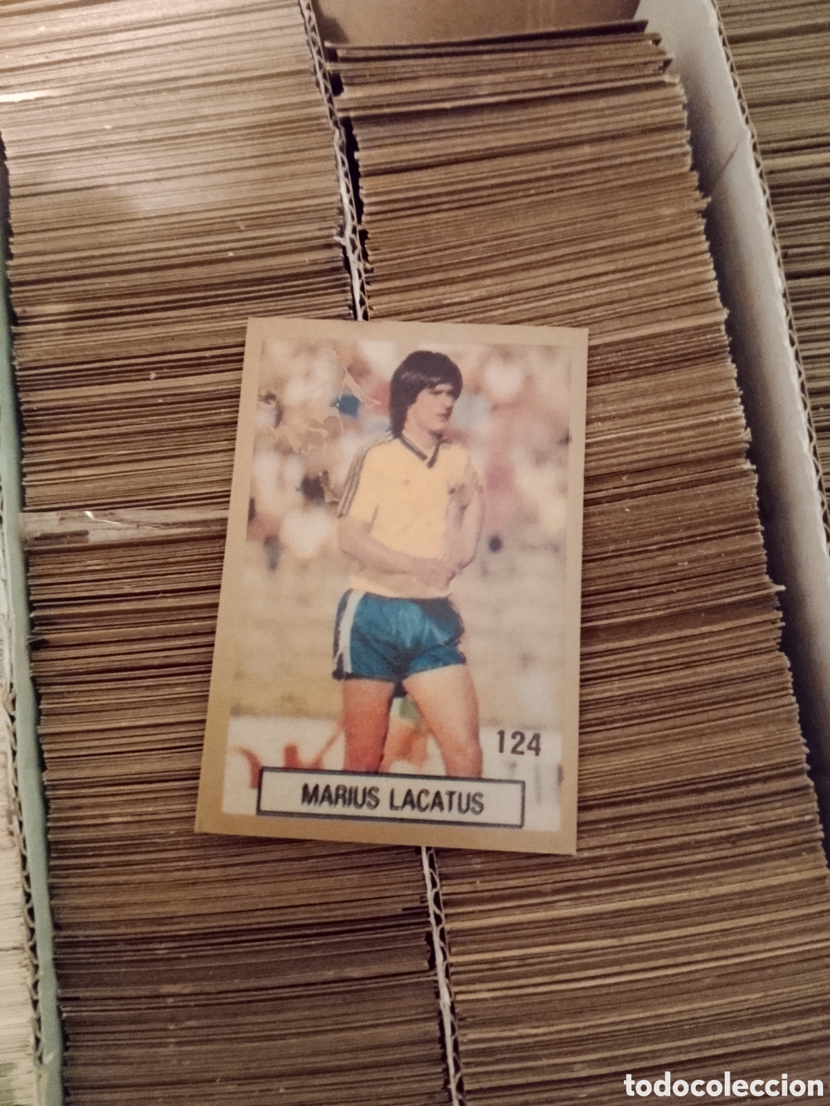 Cromos de f&uacute;tbol: 124 MARIUS LACATUS RUMANIA CROMO FUTBOL MUNDIAL 1990 REYAUCA WORLD CUP COPA MUNDO