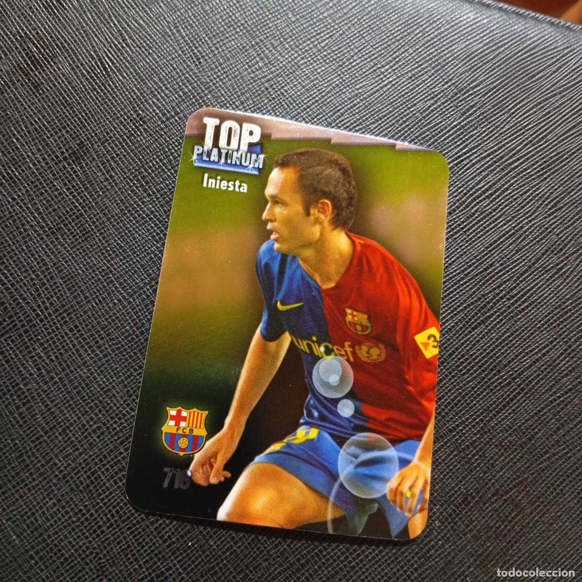 Cromos de f&uacute;tbol: 716 INIESTA BARCELONA MUNDICROMO QUIZ GAME 2008 2009 FUTBOL 08 09 - A212 PG17 BRILLO LISO