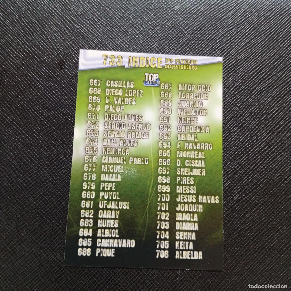 Cromos de f&uacute;tbol: 733 INDICE MUNDICROMO QUIZ GAME 2008 2009 FUTBOL 08 09 - A212 PG19
