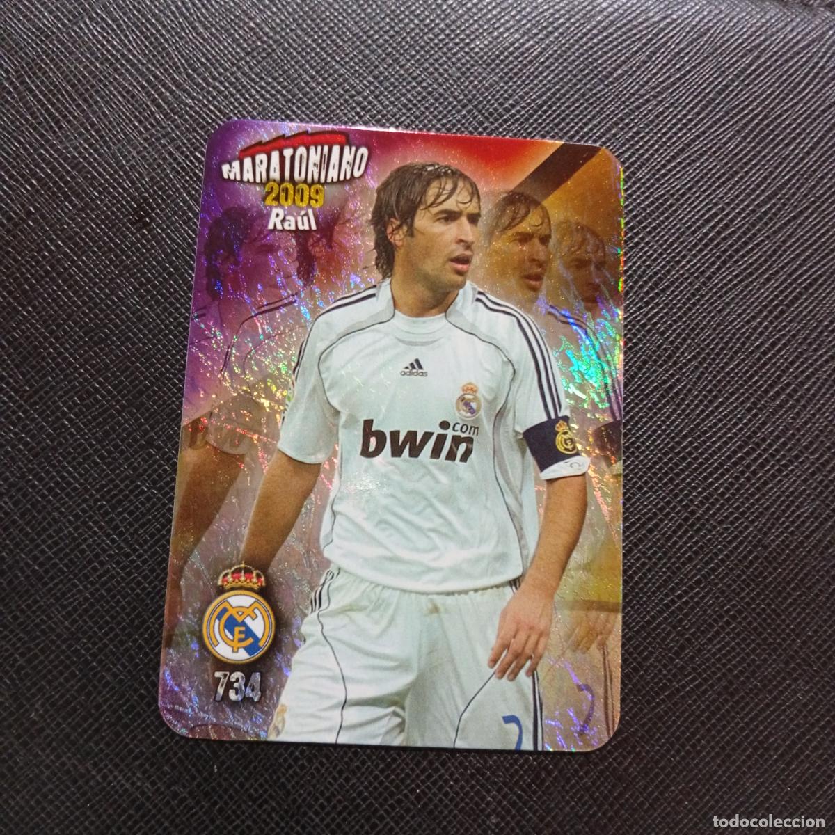 Cromos de f&uacute;tbol: 734 RAUL REAL MADRID MUNDICROMO QUIZ GAME 2008 2009 FUTBOL 08 09 - A212 PG19 JASPEADO