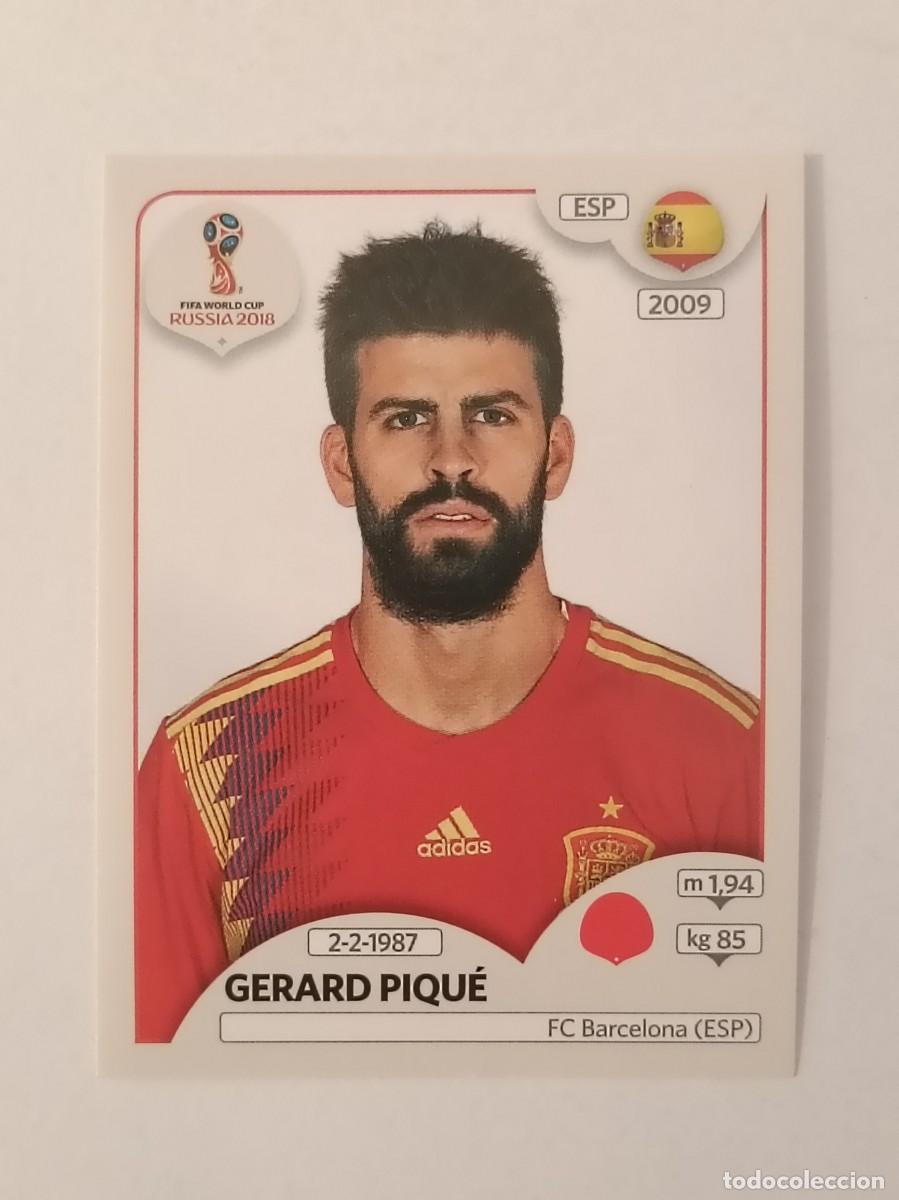 Cromos de f&uacute;tbol: #126 PIQUE (ESPA&Ntilde;A) MUNDIAL RUSIA 2018 PANINI VERSION ROSA