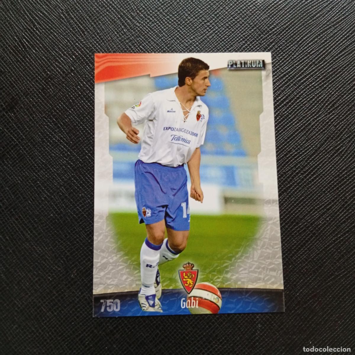 Cromos de f&uacute;tbol: 750 GABI ZARAGOZA MUNDICROMO QUIZ GAME 2008 2009 FUTBOL 08 09 - A212 PG21