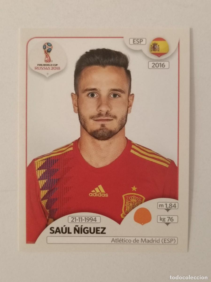 Cromos de f&uacute;tbol: #136 SAUL &Ntilde;IGUEZ (ESPA&Ntilde;A) MUNDIAL RUSIA 2018 PANINI VERSION ROSA