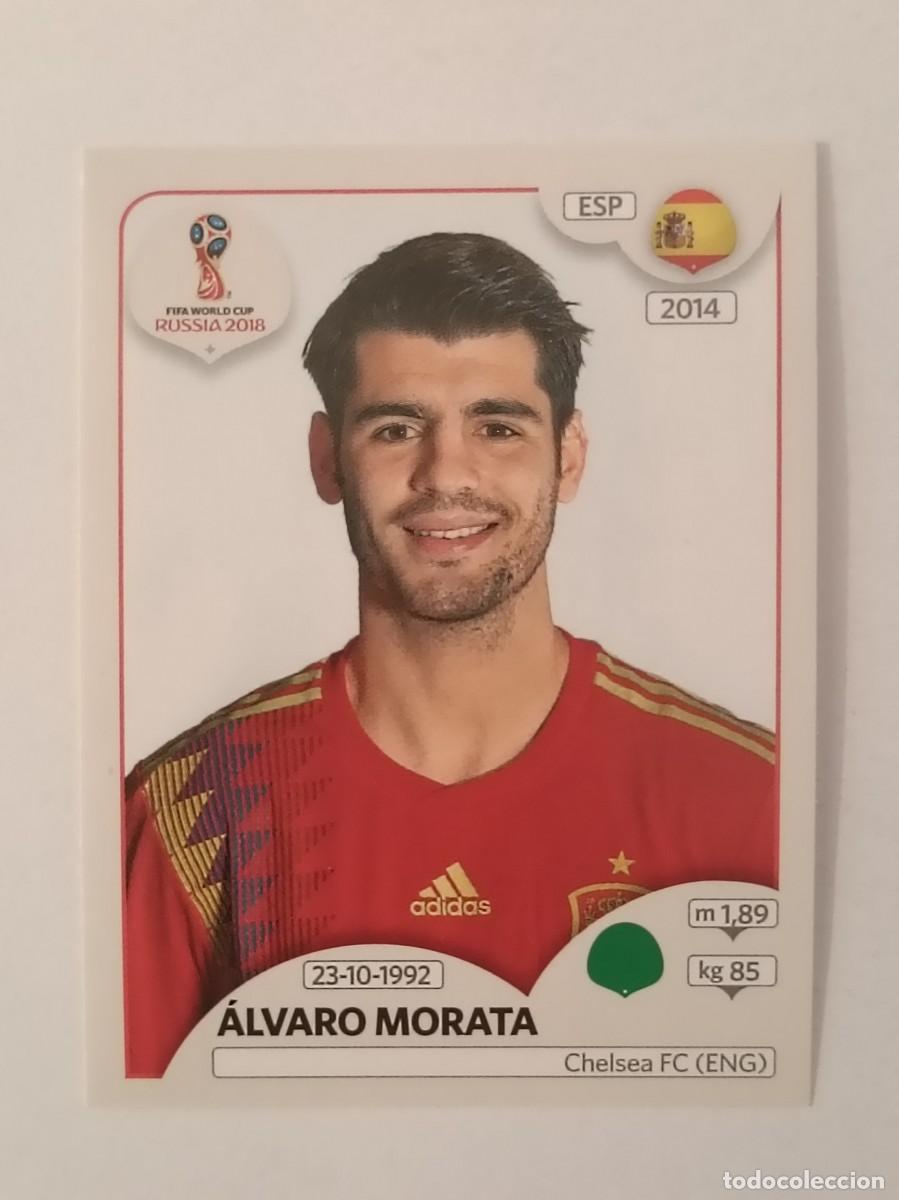 Cromos de f&uacute;tbol: #137 MORATA (ESPA&Ntilde;A) MUNDIAL RUSIA 2018 PANINI VERSION ROSA