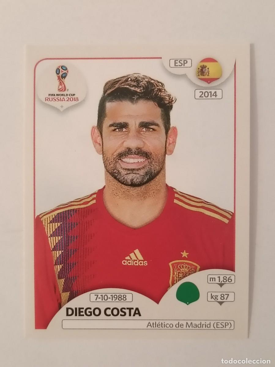 Cromos de f&uacute;tbol: #139 DIEGO COSTA (ESPA&Ntilde;A) MUNDIAL RUSIA 2018 PANINI VERSION ROSA