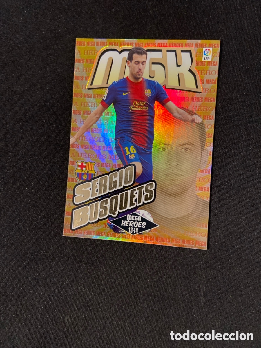 Cromos de f&uacute;tbol: SERGIO BUSQUETS 378 MEGA HEROES (BARCELONA)