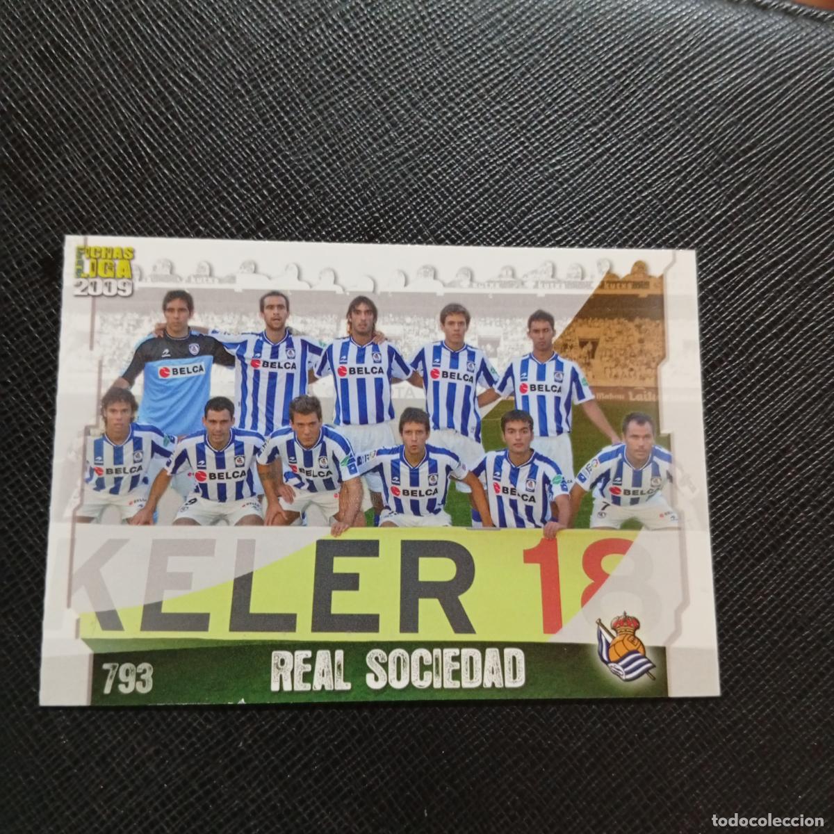 Cromos de f&uacute;tbol: 793 ALINEACION REAL SOCIEDAD MUNDICROMO QUIZ GAME 2008 2009 FUTBOL 08 09 - A212 PG26