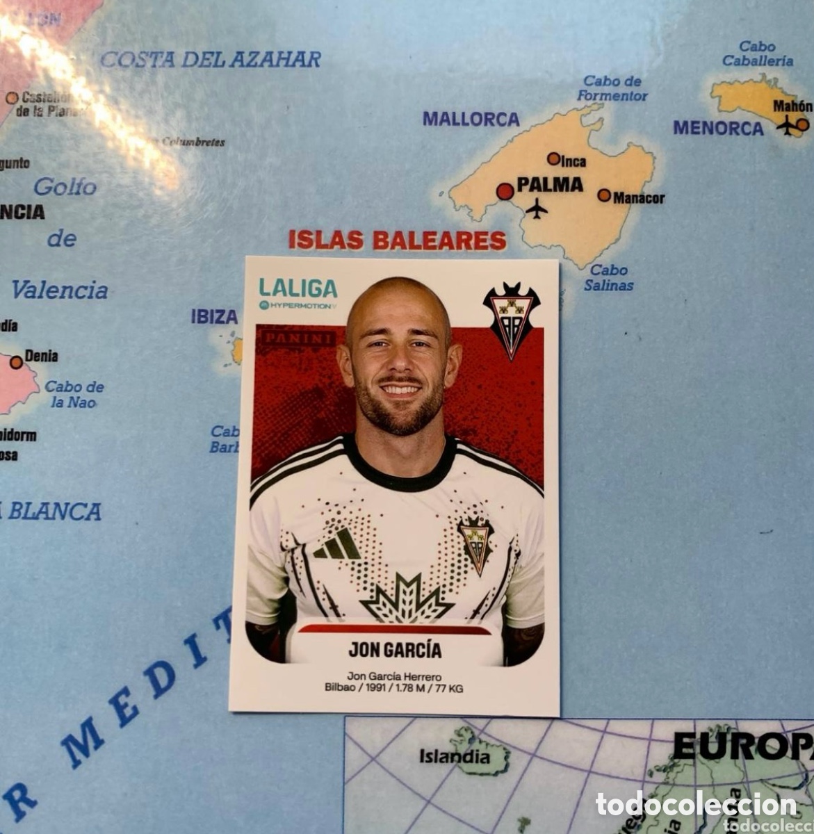 Cromos de Futebol: Jon Garc&iacute;a numero 7 del Albacete liga Hypermotion 25-26 2025-2026
