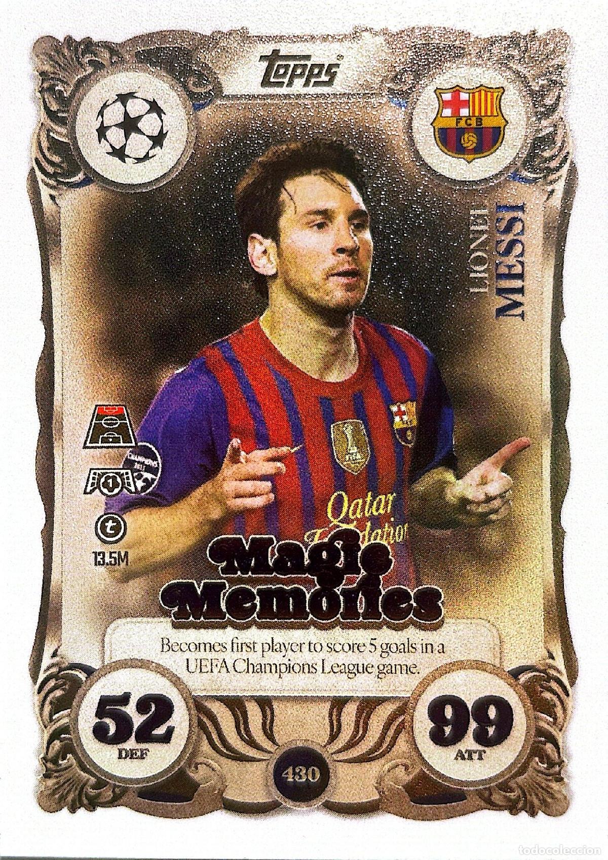 Cromos de f&uacute;tbol: Cromo Lionel Messi F.C. Barcelona Topps Match Attax UCL 2025-2026