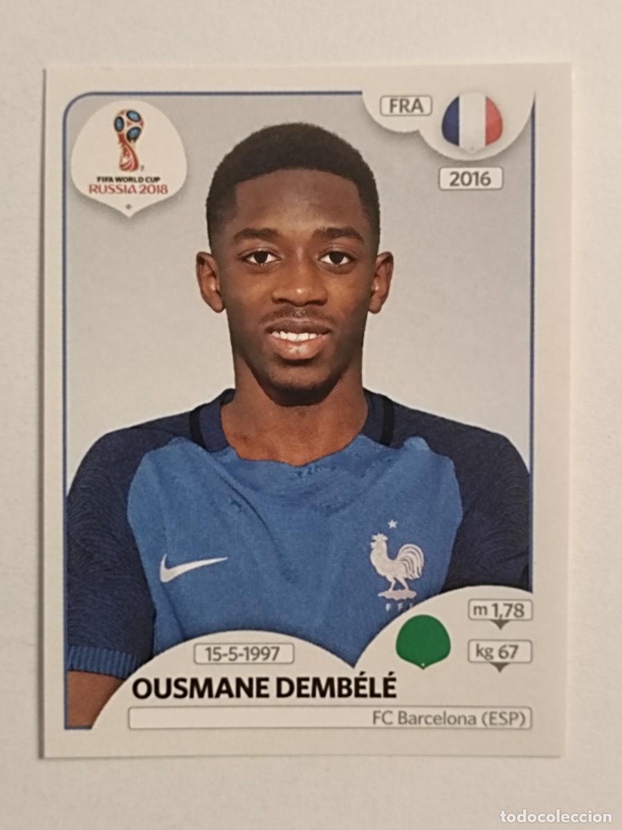 Cromos de f&uacute;tbol: #198 DEMBELE (FRANCIA) MUNDIAL RUSIA 2018 PANINI VERSION ROSA