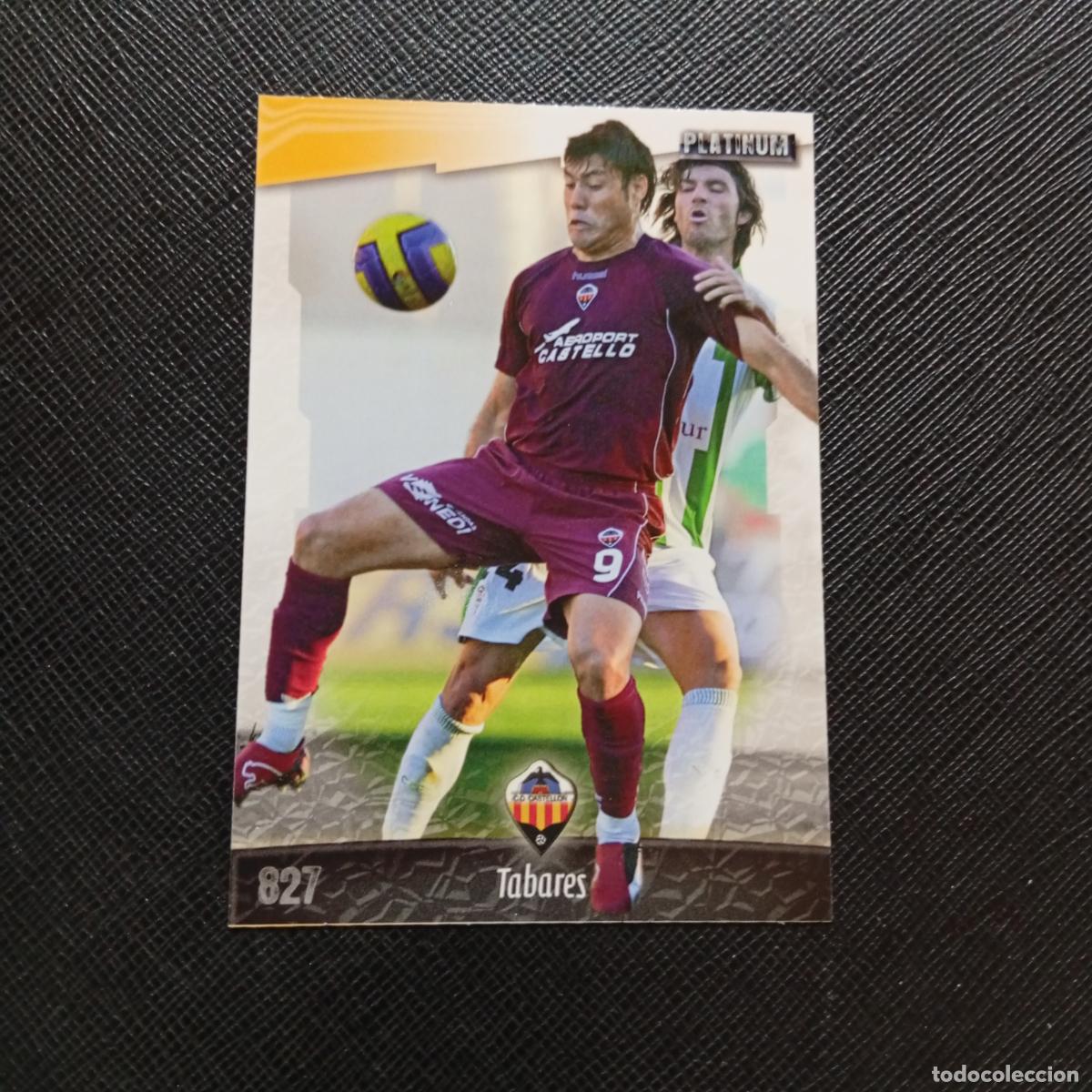 Cromos de f&uacute;tbol: 827 TABARES CASTELLON MUNDICROMO QUIZ GAME 2008 2009 FUTBOL 08 09 - A212 PG30