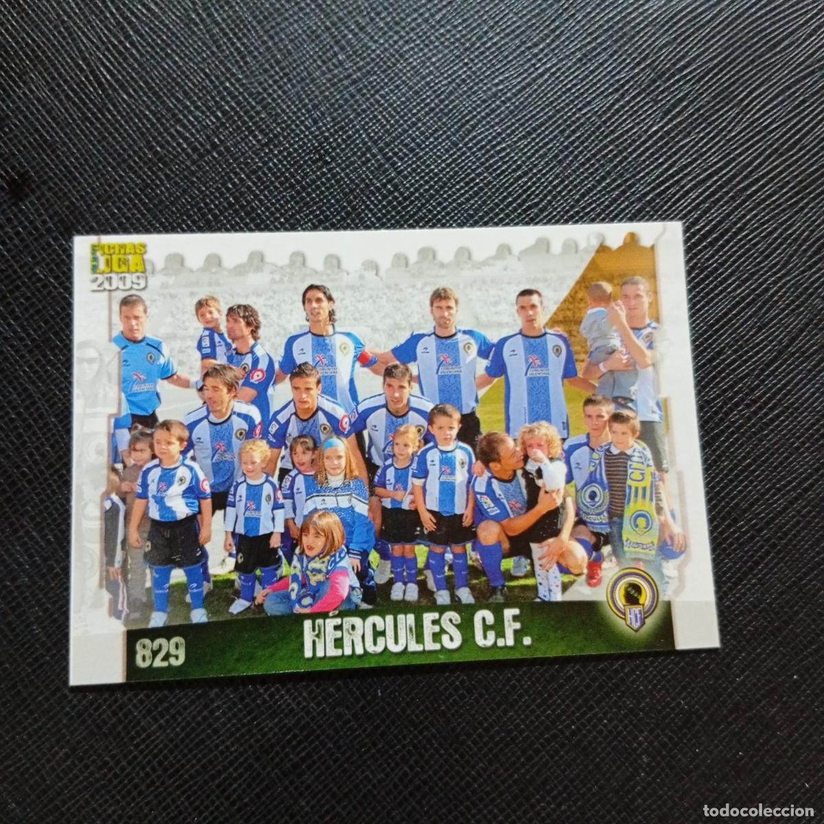 Cromos de f&uacute;tbol: 829 ALINEACION HERCULES MUNDICROMO QUIZ GAME 2008 2009 FUTBOL 08 09 - A212 PG30