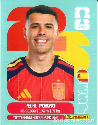 Cromos de f&uacute;tbol: CROMO PANINI MUNDIAL WORLD CUP 2026 - ESP6 ESP 6 - PEDRO PORRO - ESPA&Ntilde;A
