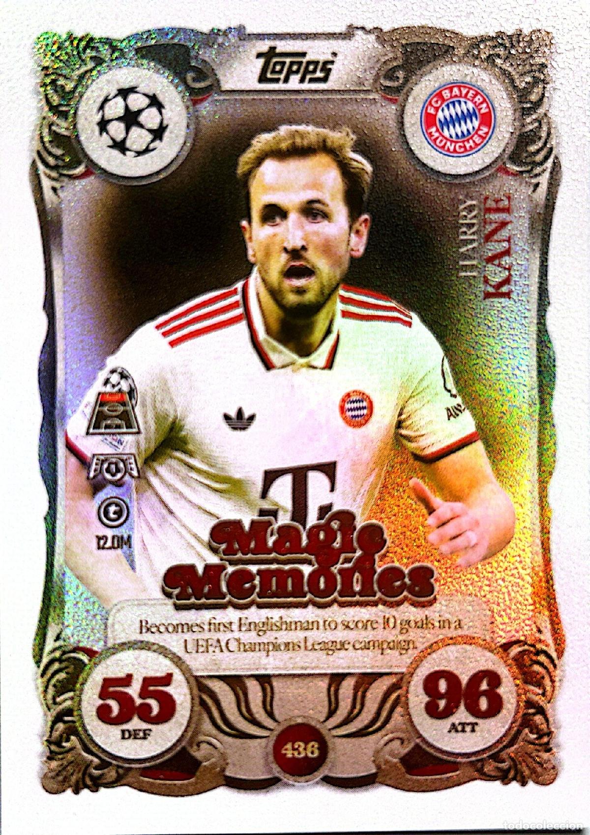 Cromos de f&uacute;tbol: Cromo Harry Kane Inglaterra Topps Match Attax UCL 2025-2026